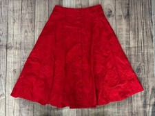 Women s Maeve By Anthropologie Red A Line Midi Skirt Size 6 NICE