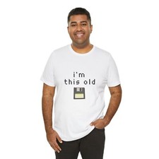 I'm This Old Funny Vintage Style T-Shirt for Men - 1990s Humor Tee, Made in USA