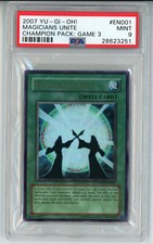 YUGIOH CP03-EN001 MAGICIANS UNITE ULTRA RARE HOLO FOIL PSA 9 MINT #28623251