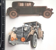Lot of 2 Vintage Cars SINGLE LAYER Embellishments 346