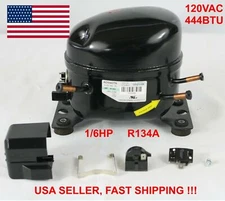 SIKELAN ADW43T6 REFRIGERATION COMPRESSOR 1/6 HP 444BTU 110-120V R134A 50-60HZ