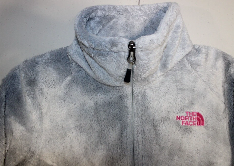 Womens The North Face Breast Cancer Awareness Osito 2 Zip Up Jacket Small Gray - Image 4 of 4