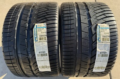 TWO BRAND NEW 335/25R20 103W Michelin Pilot Alpin PA4 Winter Snow