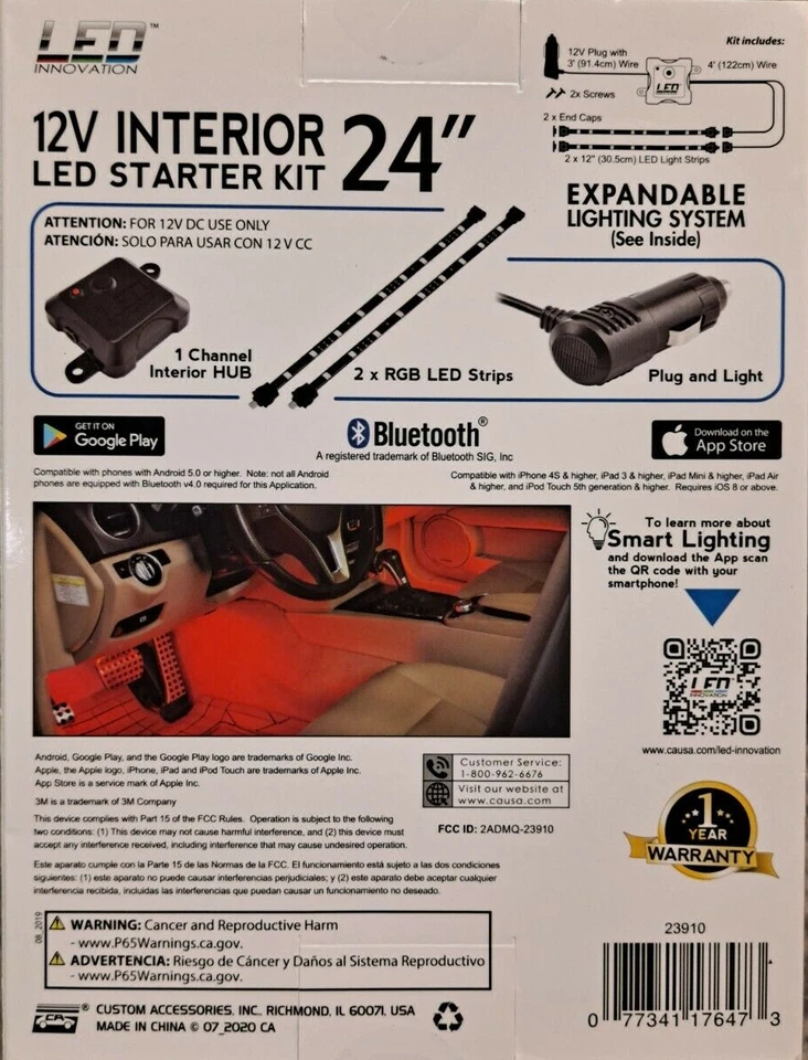 Kit inicial de LED interior LED INNOVATION 24" kit de iluminação inteligente - Imagem 2 de 2