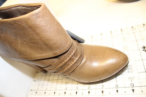 Miss Sixty Mujer 38 8 Marrón Cuero Puños Botines Tacón - Imagen 24 de 24