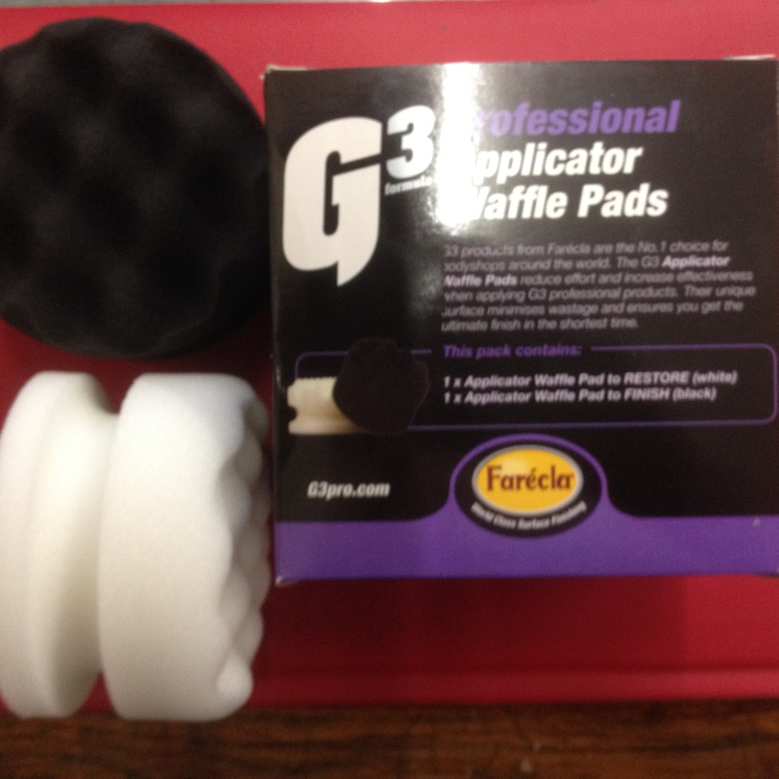 Professional Applicator Waffle Pads by Farecla for Scratch Removal