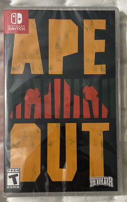 Ape Out Switch Variant Unnumbered Limited Run Special Reserve Games New Sealed