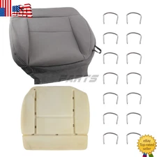 For Ford F150 XLT STX FX4 2004-2008 Driver Bottom Seat Cover & Foam Cushion Gray