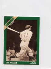 1992 Diamond Action Golden Era Of Baseball - #25 - Gee Walker - Detroit Tigers