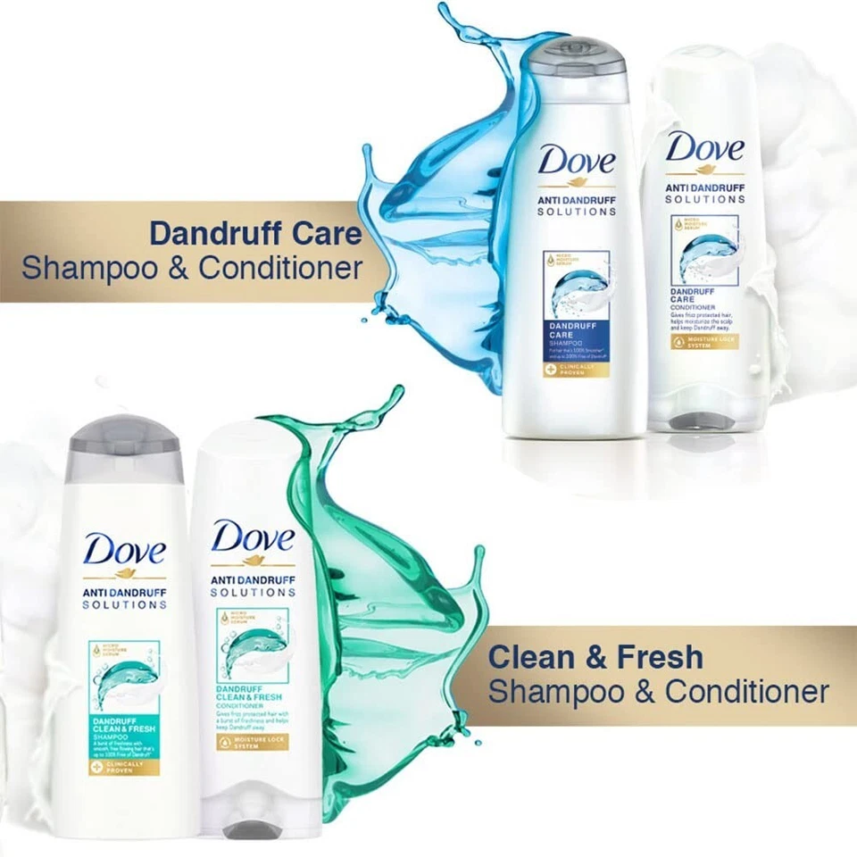 New Dove Dandruff Care Shampoo for Dry, Itchy & Flaky Scalp, 340 ml - Image 3 of 4