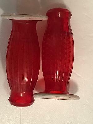 NOS 18mm & 25.4 mm Biemme Grips 1 Pair Red &White OEM Made in