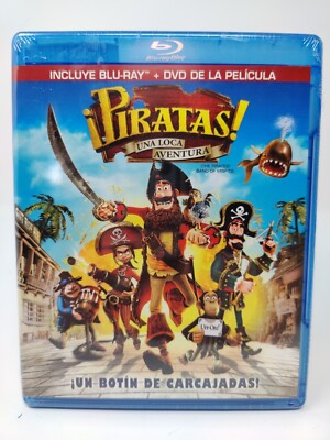 PIRATAS! Una Loca Aventura (Blu-ray + DVD, 2012) - Spanish Edition - Peter Lord