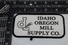 Sew On Patch Idaho Oregon Mill Supply Co 4.5'' x 2.25'' Advertising Patch Badge