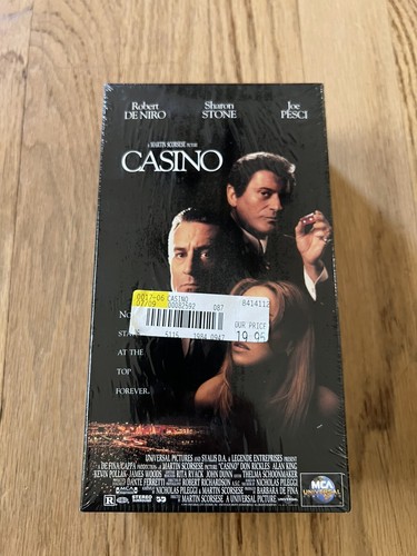 Casino - 2 VHS Set Sealed MCA Watermark DeNiro Pesci Stone