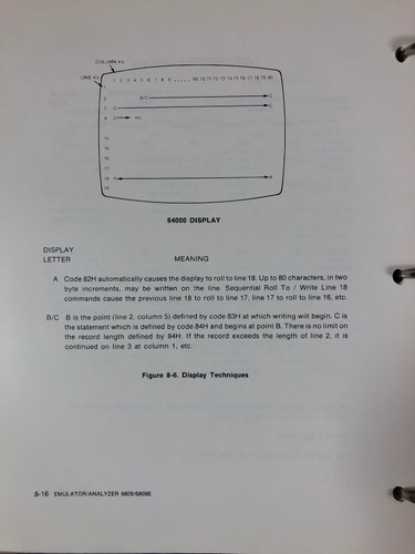 HP 64000 Logic Development System 64215/64216 Emulator/Analyzer 6809/6809E #2346 - Picture 9 of 12