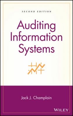 Auditing Information Systems Hardcover Jack J. Champlain