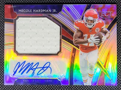 2019 Select Silver /49 Rookie Patch AUTO RPA MECOLE HARDMAN JR #JMMH Chiefs Jets