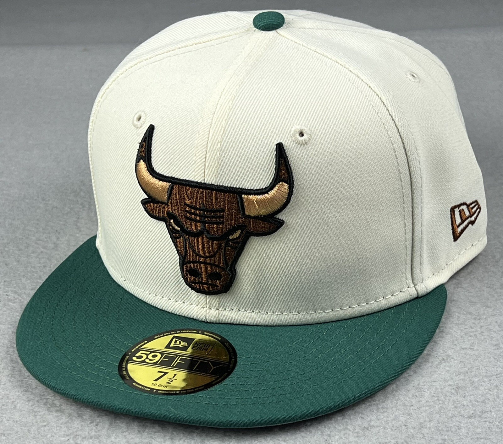 New Era 59FIFTY NBA Chicago Bulls Fitted Cap Size 7.5 Black Official