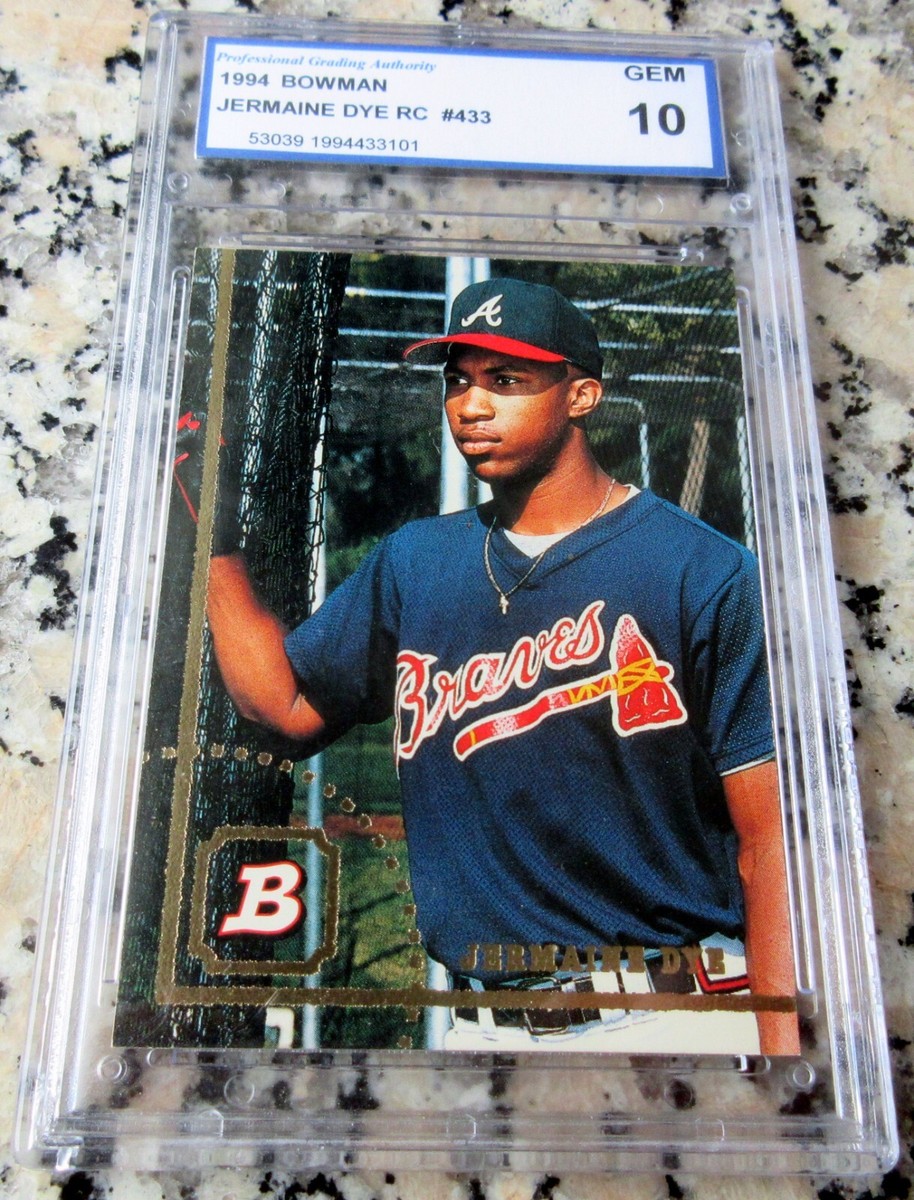 JERMAINE DYE 1994 Bowman Rookie Card RC GEM MINT 10 White  display picture 1