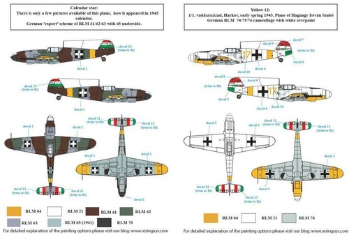 SBS Model D48024 1/48 Messerschmitt Bf109F in Hungarian Service (1) - Picture 3 of 4