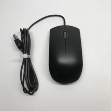 Lenovo MOJUUO Wired USB Mouse - Black, Scroll...