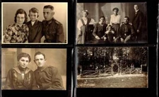 FOUR (4)  RPPC POSTCARDS -SOLDIERS AND A CEMETERY-BK47