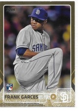 2015 Topps Update Baseball Gold Frank Garces RC 393/2015 Padres