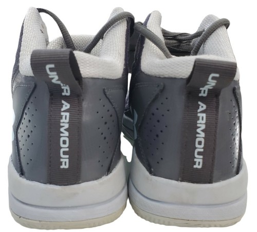 Under Armour Jet Mid Womens Gray 1269301-040 Lace Up Basketball Shoes Size 9.5 - 第 4/10 張圖片
