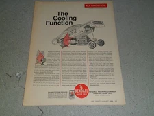 1968 KENDALL MOTOR OIL ALL ABOUT OIL #3 OF A SERIES THE COOLING FUN AD / ARTICLE
