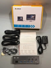 Kceve KVM Switch 3 Monitors 3 Computers 8K@60Hz HDMI 4 USB 3.0 Ports Open Box