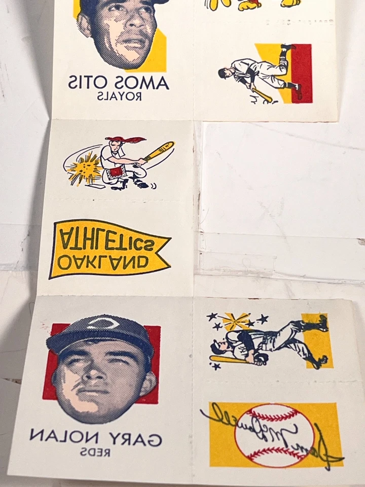 1971 Topps Tatuajes #4 McDowell, D. Johnson, Dietz, Otis, Nolan Falta 1 ¡RARO! Foto 3 de 4