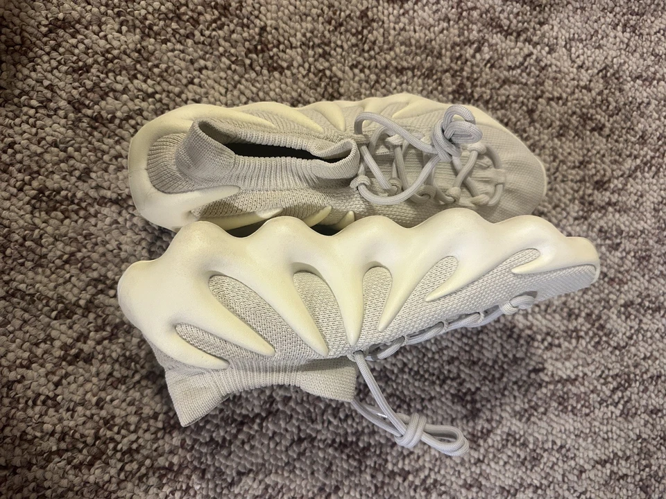 Adidas x Yeezy 450 Cloud White | Tamanho 11.5 | Usado | H68038 - Imagem 4 de 4