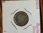 1904 Barber Dime 10C Silver 0.900 Philadelphia Mint Business Strike