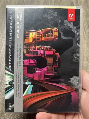 Adobe Creative Suite 5.5 Master Collection Mac OS Student And Teacher w/License!