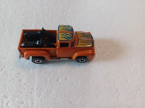 Hot Wheels 1973 Vintage Redline Hi-Tail Hauler with Motorcycles Orange HK NICE!!