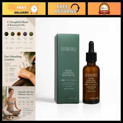 Japanese Kiso Hinoki Skincare Oil 0.95 Fl Oz | Artisanal Face & Body Treatment,
