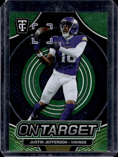 2024 Panini Totally Certified Football Mirror Neon Green Justin Jefferson #15