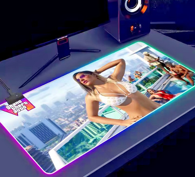 Grand Theft Auto VI - GTA 6 Mouse Pad RGB Large Mat Non-Slip Gaming & Office
