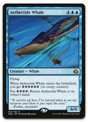 Aethertide Whale #27 (NM) Aether Revolt AER Magic MTG