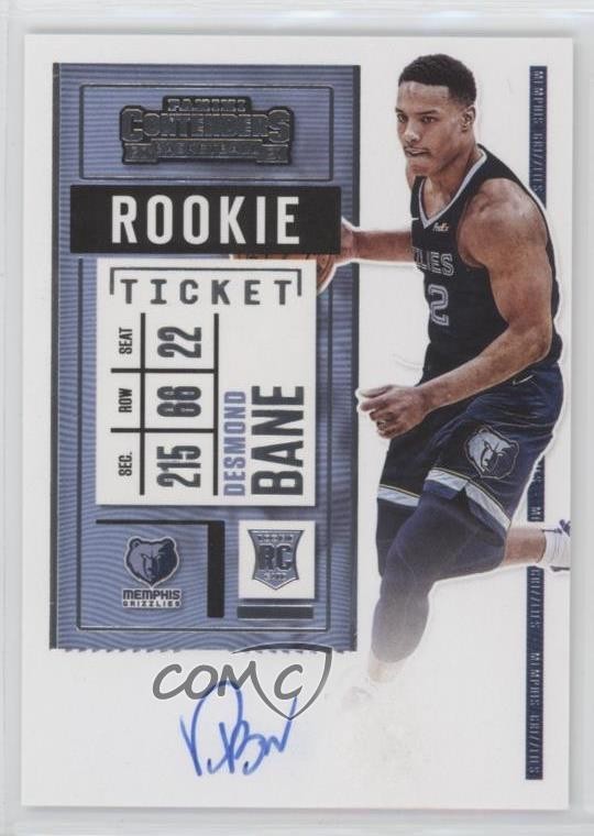 2020-21 Panini Contenders Rookie Ticket Desmond Bane #116 Auto 1c6n
