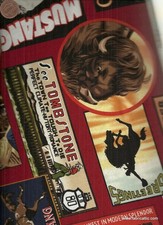 The Old West retro red western cowboy scenes Kaufman fabric