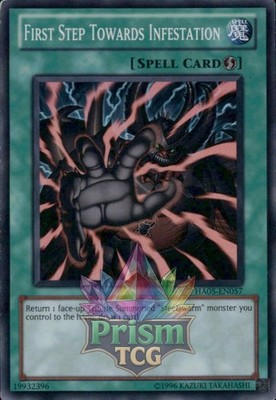Erster Schritt zum Befall Super Rare HA05-DE057 Yugioh