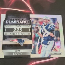 2016 Panini Prizm Tom Brady Decade of Dominance Insert Patriots #13 Card