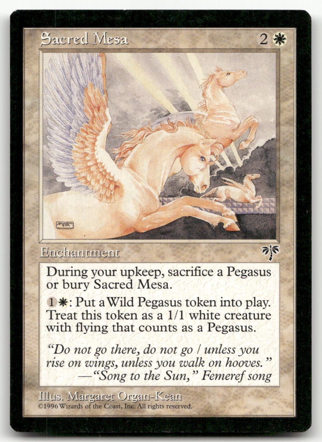 Sacred Mesa (LP) Mirage MIR Magic MTG