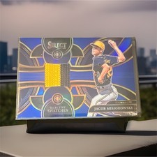 Panini Select Selective Swatches Jacob Misiorowski RC Blue Prizm /49 Brewers