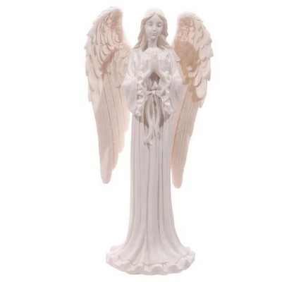 Engel stehend betend, weiß 20cm
