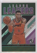 2019-20 Panini Donruss League Leaders Green Flood Russell Westbrook #3 n1u
