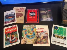 Atari 2600 Woodgrain Promo Console 10 Games Star Raiders Robot Tank