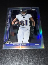 DEVONTEZ WALKER 2025 TOPPS CHROME FOOTBALL REFRACTOR #26 BALTIMORE RAVENS