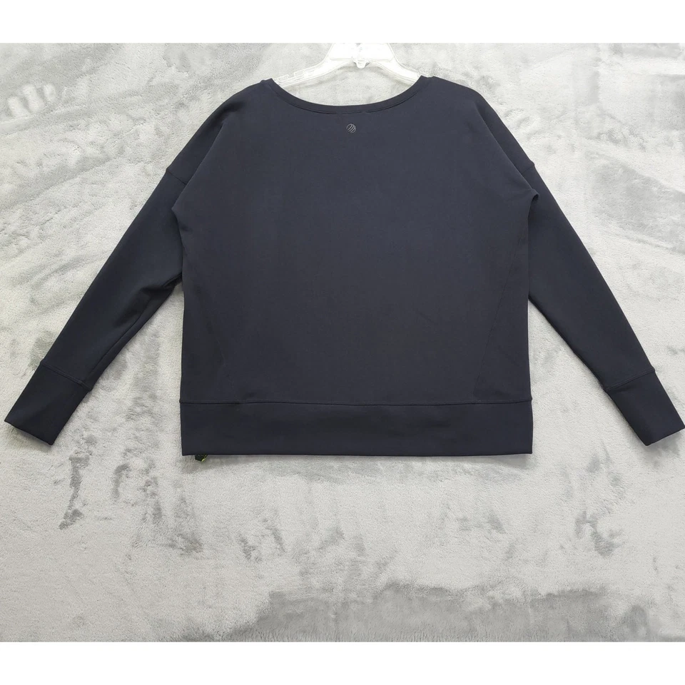 MPG Sweatshirt Womens M Crew Neck Pullover Slit Hem Workout Gym Yoga Athleisure - Image 2 of 4